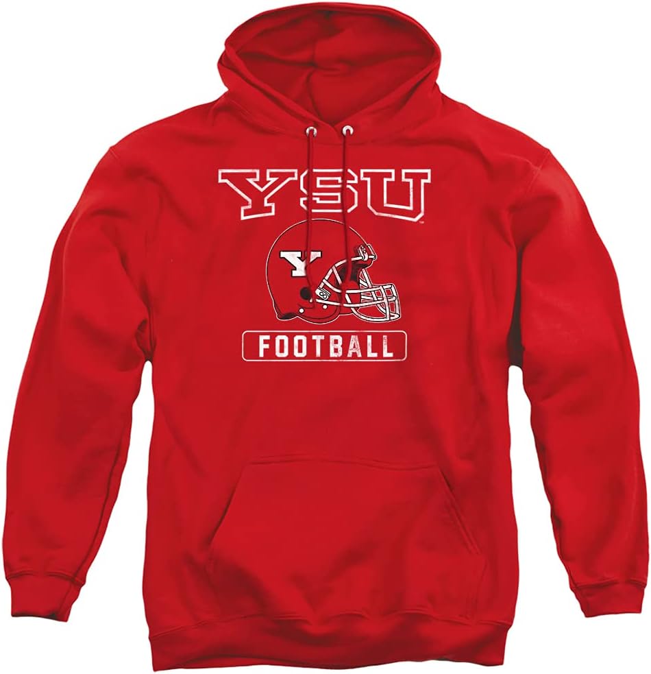 LOGOVISION Youngstown State University Official Football Helmet Unisex Adult Pull-Over Hoodie