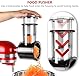 LETOMS Aufsatz für KitchenAid Standmixer, Käsereibe, Gemüseschneideraufsatz für KitchenAid, Schneidezubehör mit 5 Klingen