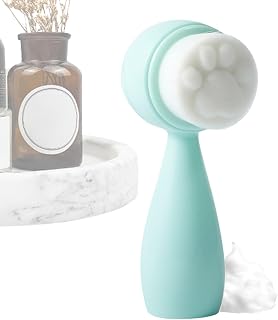 Facial Brush for Cleansing - Soft Manual Face Massager - All Skin Types | Face Skin Cleanser Brush For Adults Girls Women College Students Travelers Beginners Home Travel