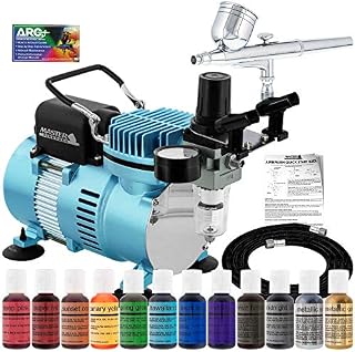 Master Airbrush Cake Decorating Airbrushing System Kit with a Gravity Feed Airbrush, Set