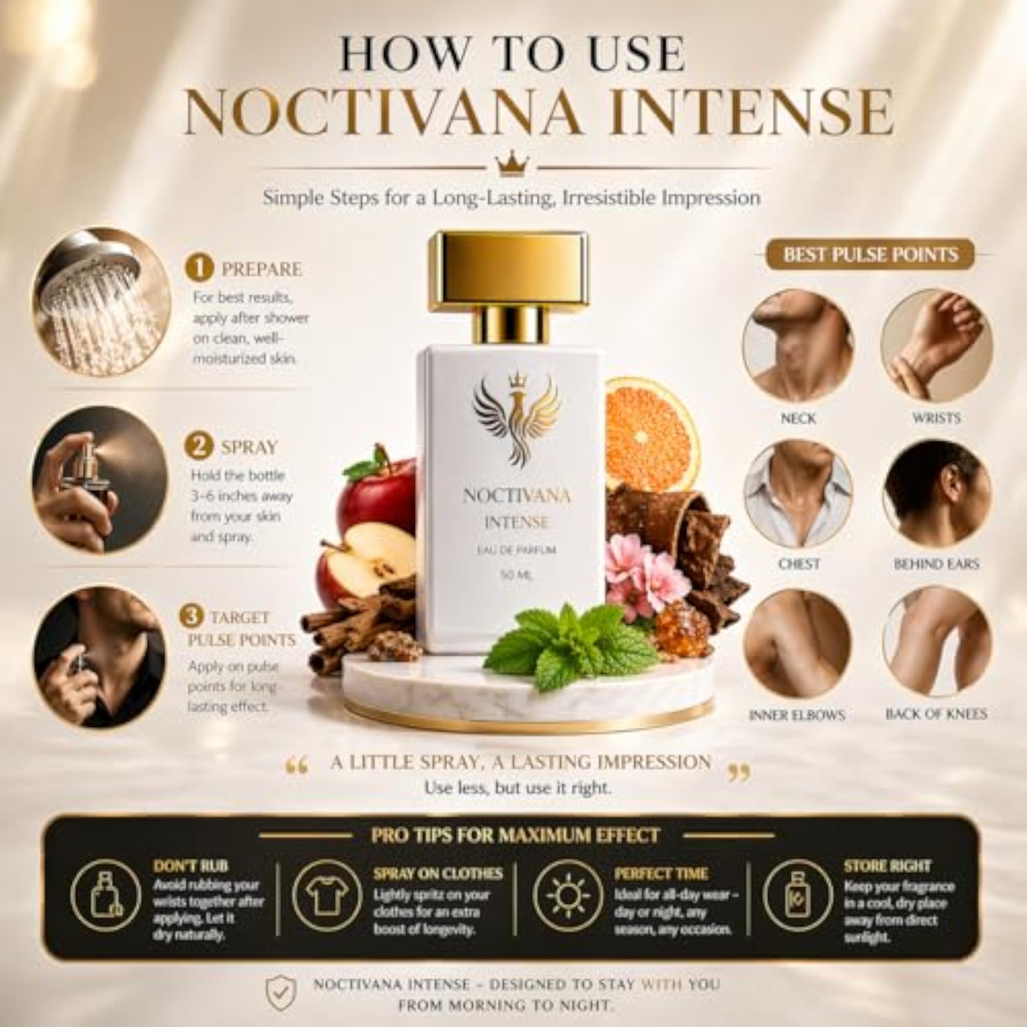 Intense Long Lasting Premium Perfume for Men, Luxury EDP