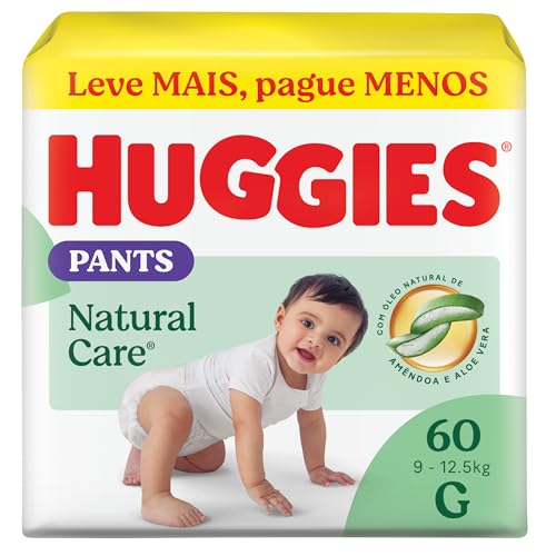 Fralda Huggies NATURAL CARE ROUPINHA G 60 unidades