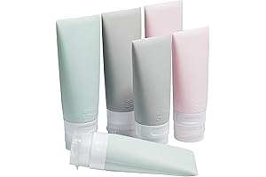 Reusable Silicone Squeeze Travel Bottles