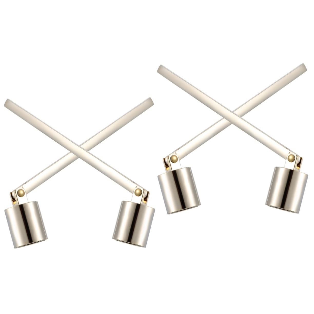 DECHOUS 4 Pcs Candle Extinguisher Candle Snuffer Extinguishers Aromatherapy Candles Snuffer Candle Wick Snuffer Candle Care Kit Candle Wick Clipper Fader Stainless Steel Household