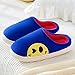EIN Bequemer Hausschuh Classic Memory Foam Plush House Slippersherbst Winter Baumwolle Herren Hausschuhe Soft Warm Damen 34-35 Bla