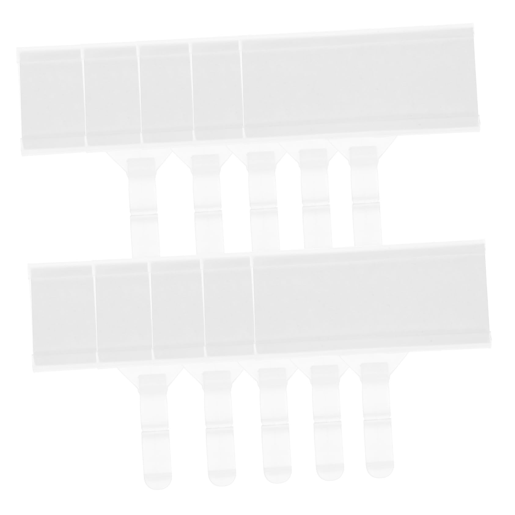 VILLFUL Efficient Retail Display Labels 20pcs Plastic Wire Shelf Tag Holders Hanger Type Tags for Store