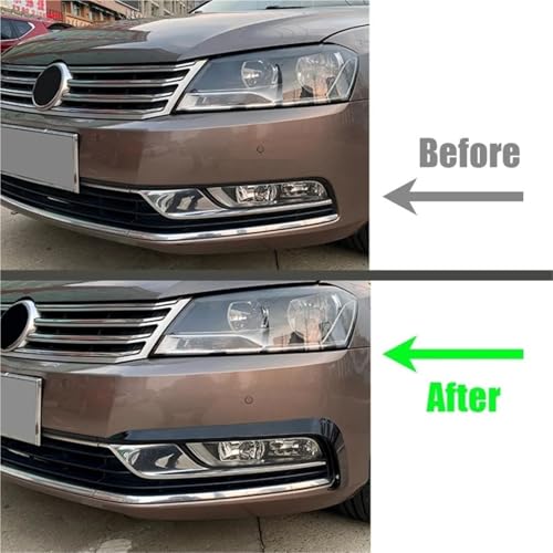 Spoiler avant Passat B7 diffuseur look carbone pour trajets autoroute