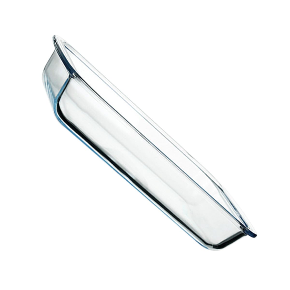 BETOOKY Plat de Service Rectangulaire en Verre Blanc Résistant la Chaleur 2400ml pour Usage Quotidien Compatible Lave-vaisselle et Four