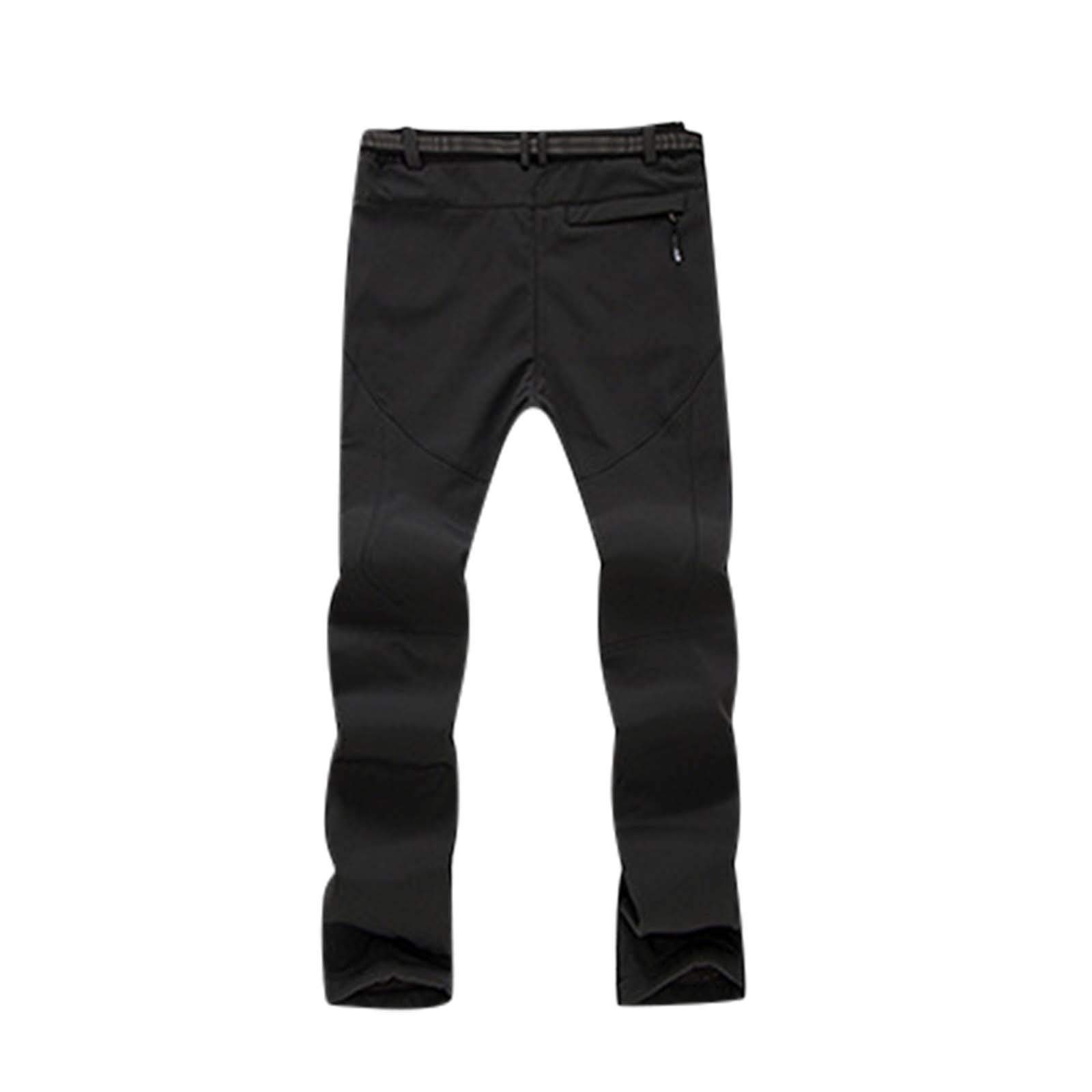 Pantalones de esquí con forro polar para hombre, impermeables, transpirables, resistentes al desgaste, pantalones de invierno softshell, pantalones de escalada al aire libre, monos de nieve sólidos