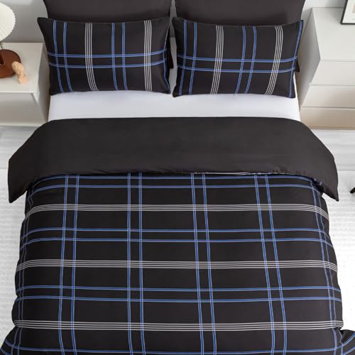 Pamposh Double Duvet Set – Brushed Microfiber Double Duvet Cover - Hypoallergenic Quilt Cover Bedding Sets 3 Pcs With Zipper Closure For All Seasons - Image 4