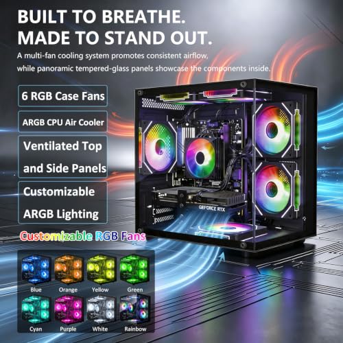 Image of Prebuilt Gaming PC, GeForce RTX 3060 Ti 8GB, AMD Ryzen 7 5700X