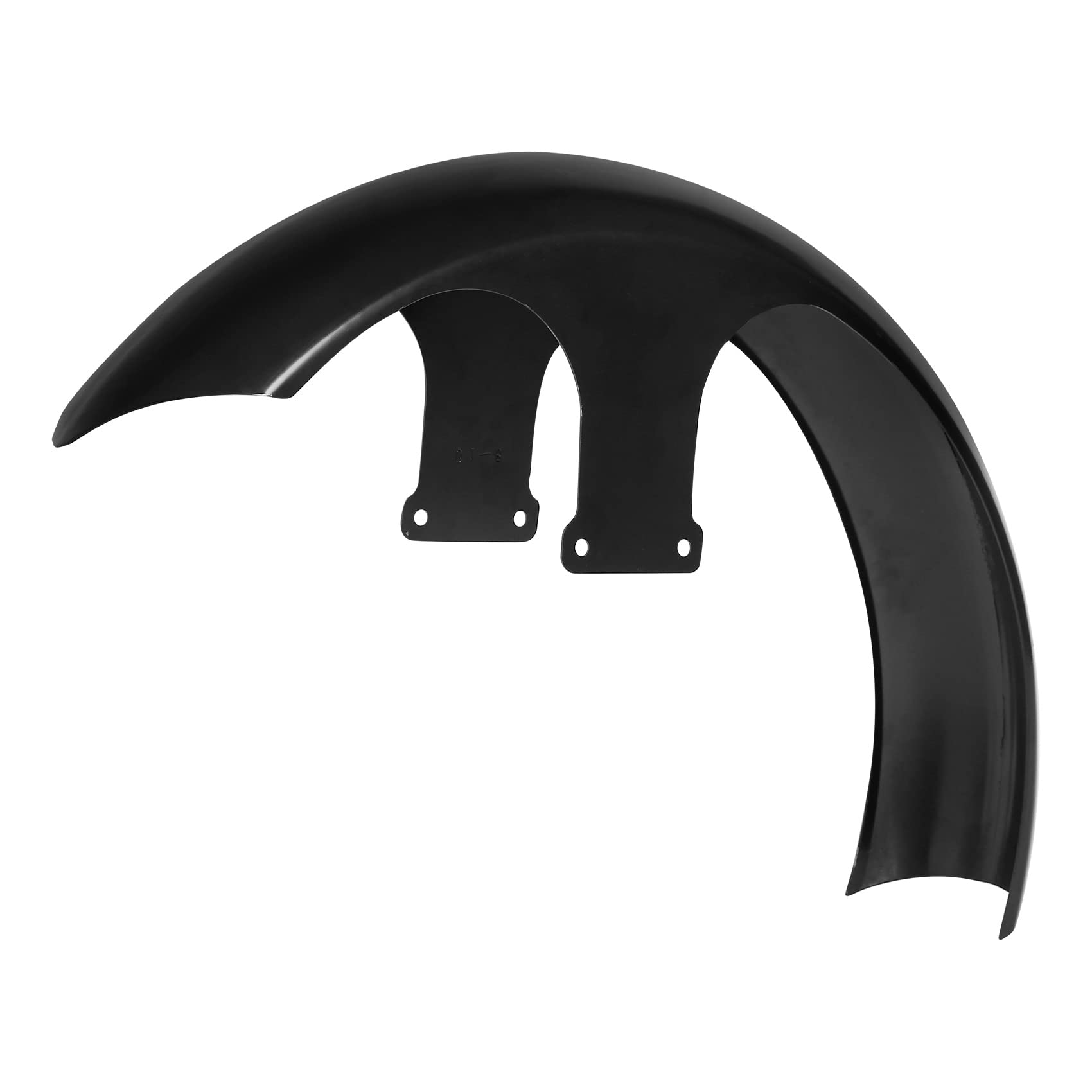 TCT-MOTORPARTS 26" Wheel Wrap Front Fender For Harley Touring Road Glide Baggers Road King Street Glide CVO Electra Glide Unpainted Black