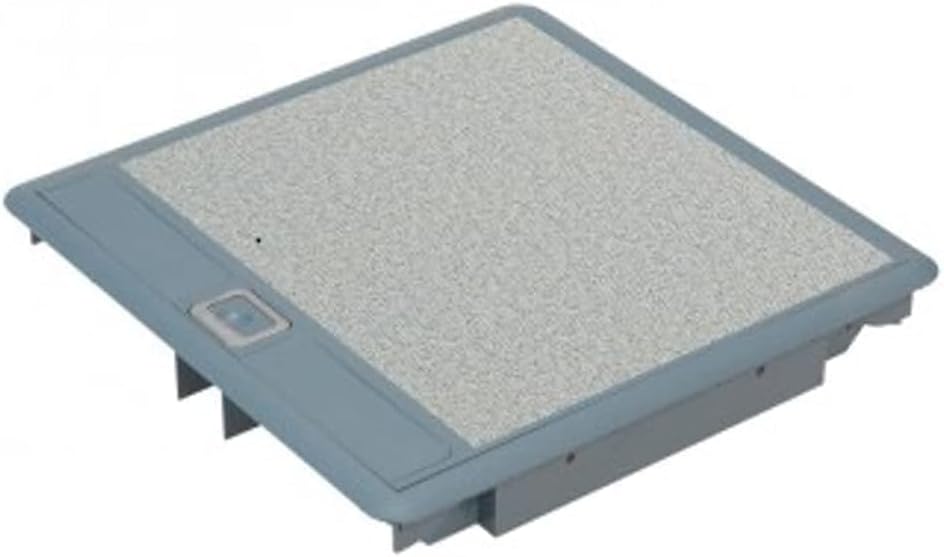 RACO Legrand Floor box 3 Compartments Grey Cover RAL 7031 with Rigid Cable Exits