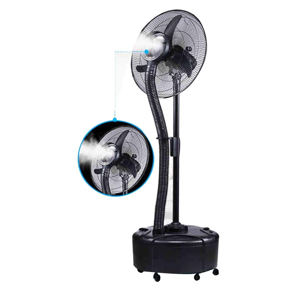 HCZKIUJY Misting Fan, Industrial Spray Fan, Oscillating Floor Fan 3 Speeds, 90° Oscillation for Home Office Restaurant Commercial Standing Pedestal Fan with 12.5L Water Tank