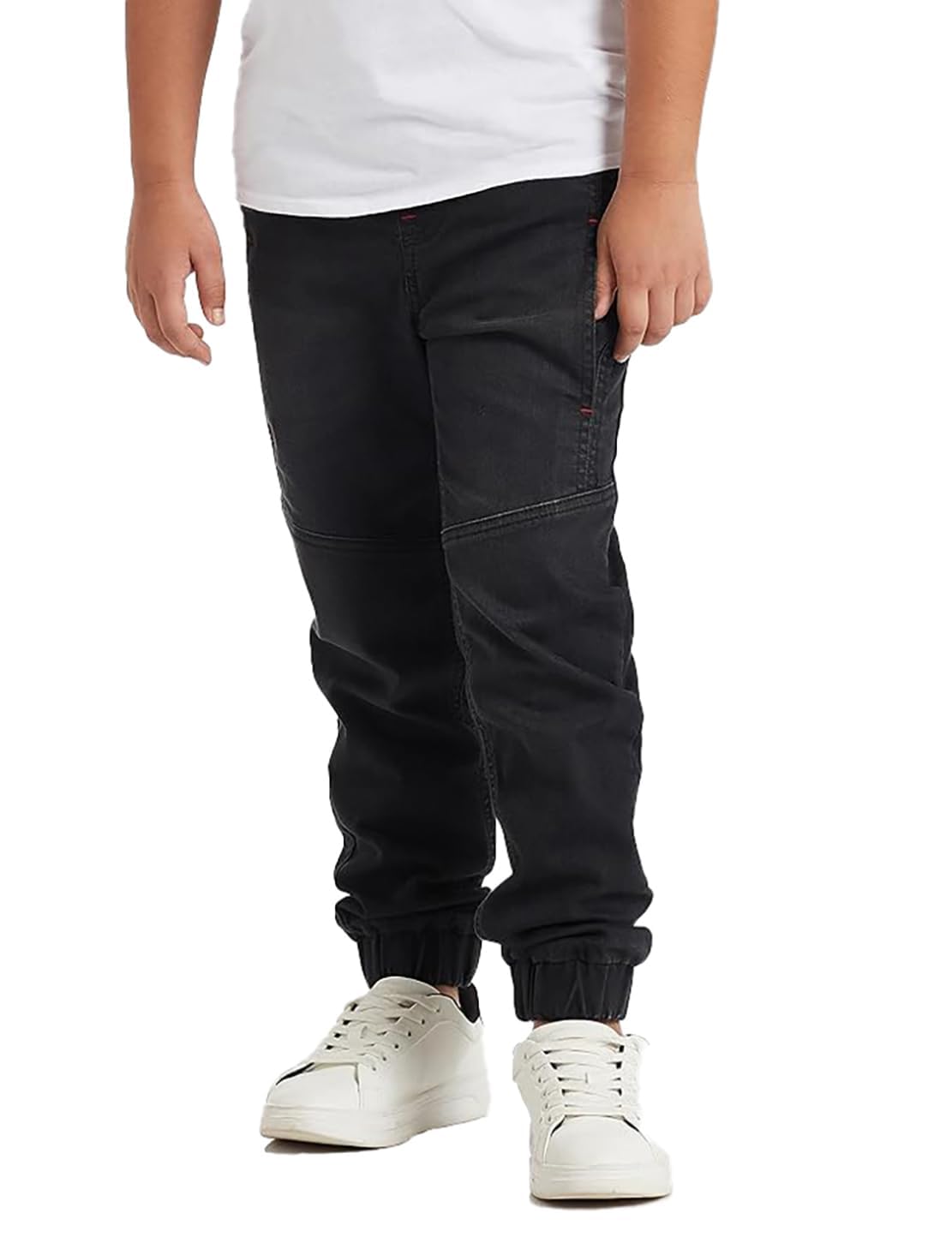 Amazon Brand - Symbol Boys Boys Slim Fit Stretchable Jogger Jeans (Elasticated Waist Band)