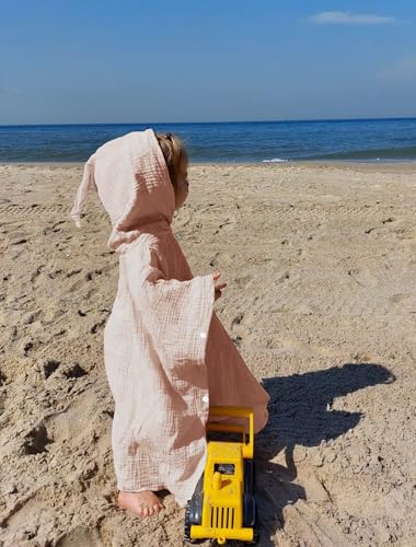 lulumoon Badeponcho Kinder Kapuzenhandtuch Baby-100% Musselin Baumwolle