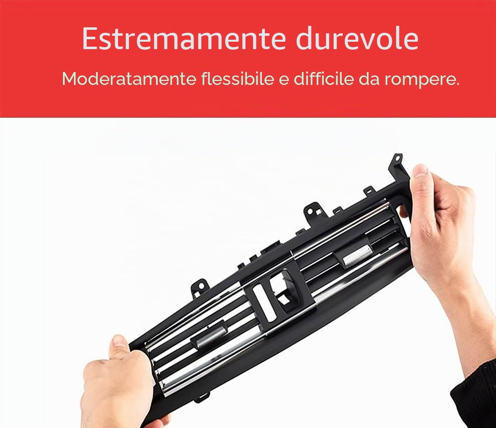 Griglia di ventilazione per climatizzatore - Griglia di areazione per aria fresca - Deflettore d'aria - Copertura per griglia per F10 F11 5 serie 520 523 525 528 530 535 550 2010-2016 (anteriore)