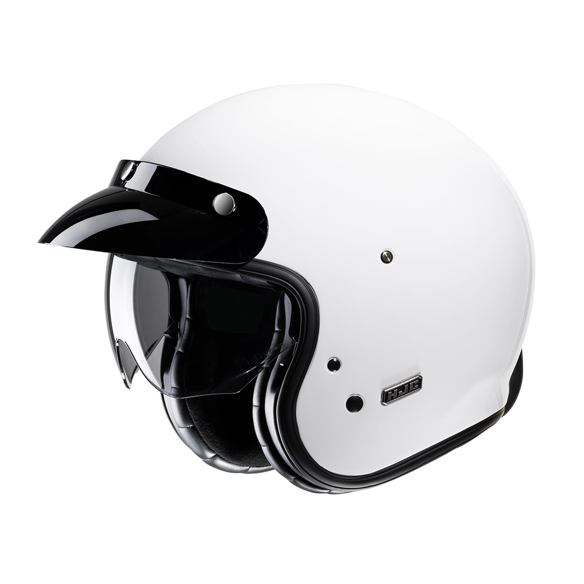 HJC V31 Solid Retro Jet kask (biały, XL (60/61))