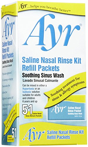 Ayr Saline Nasal Rinse Kit Soothing Sinus Wash - Refills 51 ea - //coolthings.us