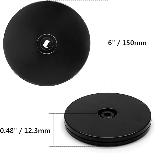 Vista 34 de Jersvims - 2 platos giratorios acrílicos de 6 pulgadas, organizador giratorio transparente para cocina, despensa, gabinete, escritorio, especias