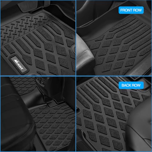 Image of Nilight TPE Floor Mats for Chevy Silverado GMC Sierra Extended Cab | Silverado GMC Sierra 1500 2500 3500 1999 2000 2001 2002 2003 2004 2005 2006 2007 (2007 Fit Classic Body Only)