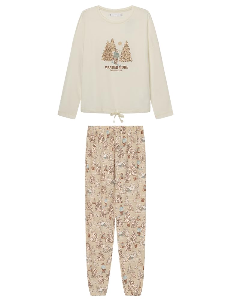women'secret pidżamy Kobiety Pijama Largo Teddy Tree
