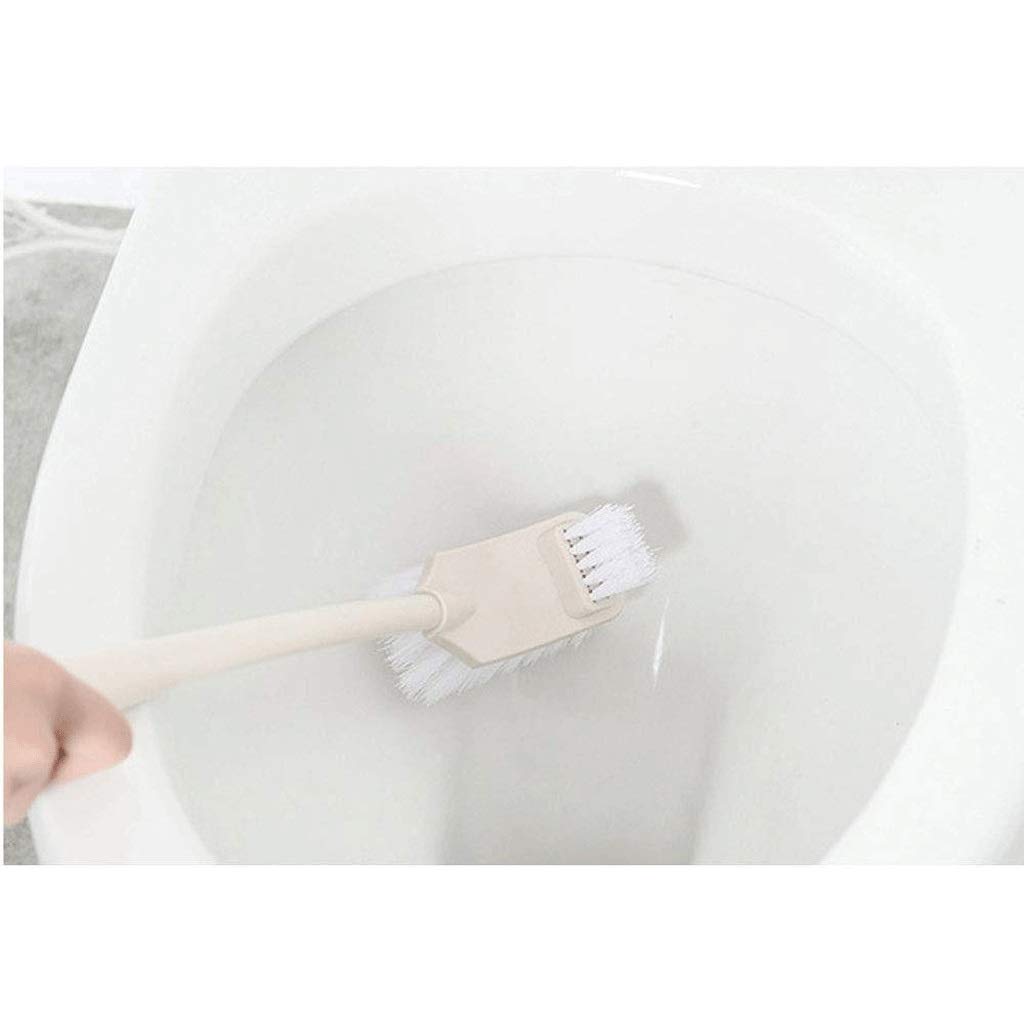 Set Compatto per scopino per WC: Spazzola per la Pulizia del Bagno con Manico e Supporto per Una Pulizia efficiente del WC, Facile da Usare, Ideale per Gli Oggetti Essenziali della casa