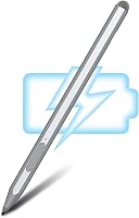 KOKABI Stylus Toll Microsoft Surface Készülékekhez - 1024 Nyomásérzékenységi Szint, Radír Funkcióval, Dupla Mágnessel, Pro 3-9/X, Go 3, Ezüs 1