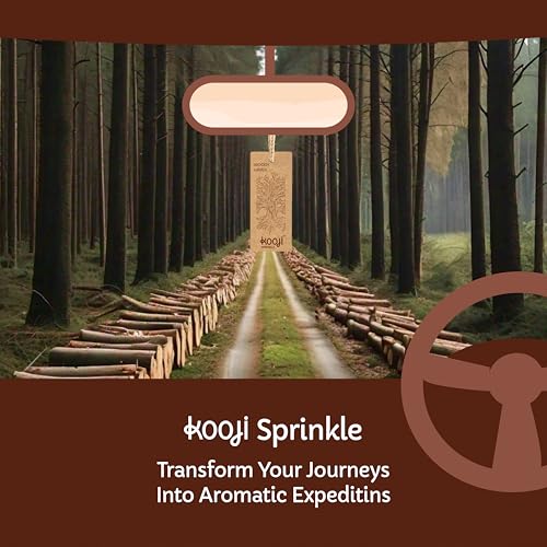 Image of KOOJI Sprinkle - Car & Home Perfumes - Woody Haven 30 ML | Premium Freshener - Earthy Musk & Aromatic Woods | Natural & Vegan Ingredients | Long-Lasting Aroma for Car, Home, Office - Up to 60 Days