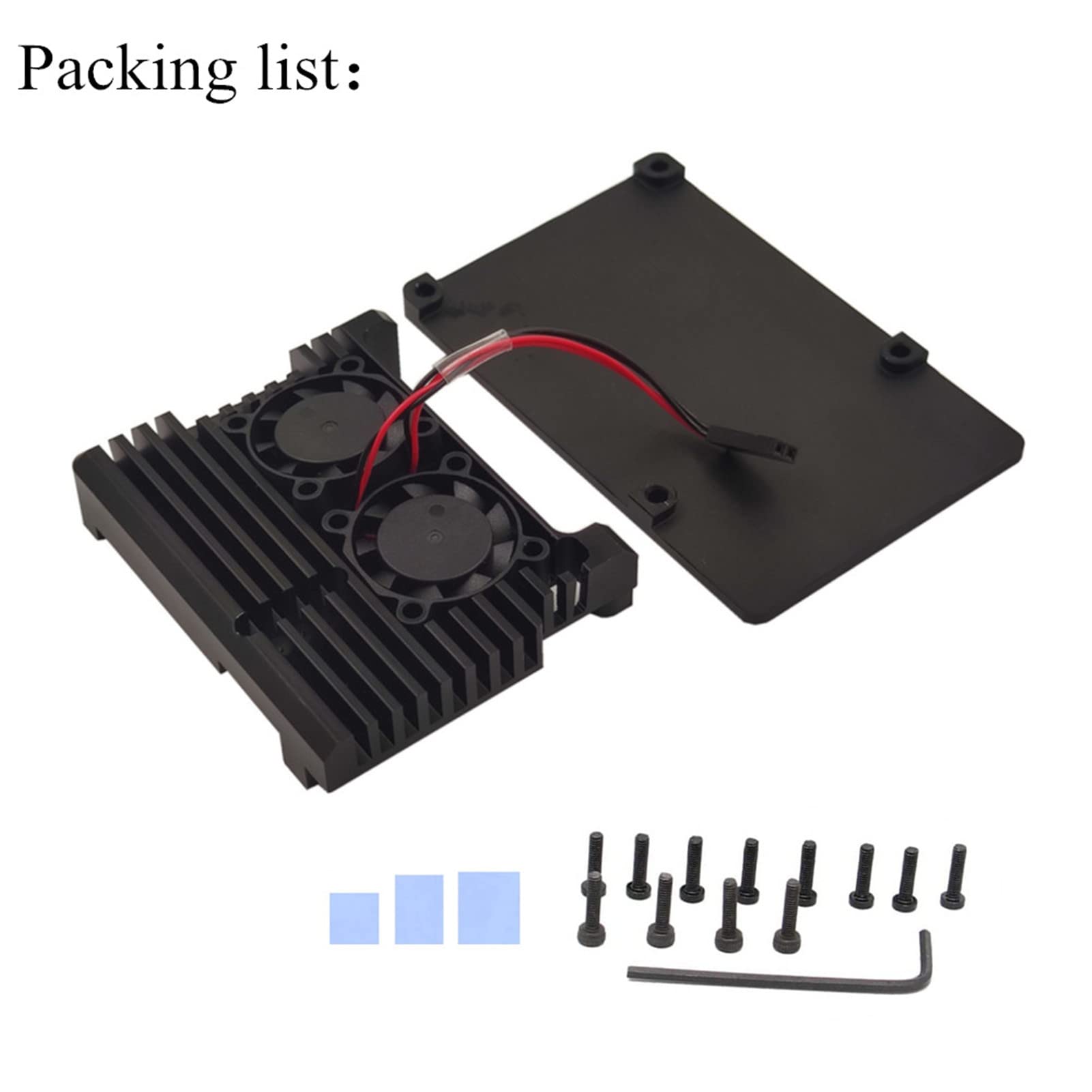 Amazon.co.jp: Raspberry Pi 4メタルケース デュアルファン付き 