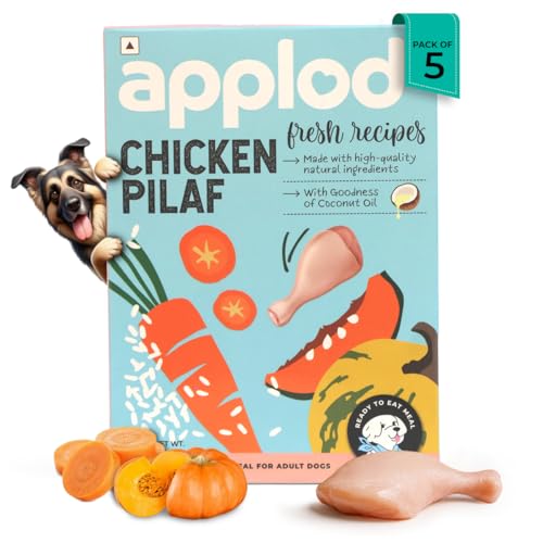 Image of Chicken Pilaf Fresh Dog Food for Adult Dogs | High-Protein Chicken Meal for Muscle Strength & Easy Digestion | Complete & Balanced Fresh Nutrition | 300g x 5