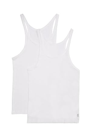Bonds Womens Soft Chesty Tank Top in Stretchy 100 Cotton Rib for Women 2-Pack