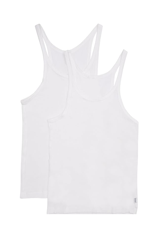 Bonds Womens Soft Chesty Tank Top in Stretchy 100 Cotton Rib for Women 2-Pack