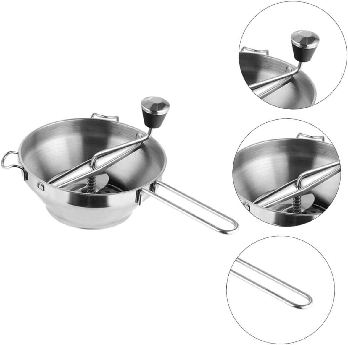 Stainless Steel Manual Food Ricer for Baby Food Vegetable and Fruit Puree Maker Rustproof Jam Making Tool for Kitchen Use