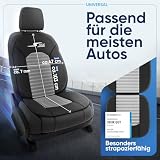 Walser Car Comfort 11652 Nakładka Na Fotel Samochodowy, Nakładka Na Siedzenie S-Race, Czarny