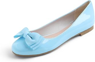 Feversole Women's Fashion Bow Round Toe Ballet Flat,Ballerine à Bout Rond à Mode nœud Papillon Femme