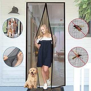 YUFER Magnetic Screen Door 36×82 Reinforced Fiberglass Mesh Curtain Entry Door Screen
