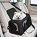 Henkelion Cat Carriers Dog Carrier Pet Carrier for Small / Medium Cats Dogs Puppies (Up To 15lbs), TSA Airline Approved Small Dog Carrier Soft Sided, Collapsible Waterproof Travel Puppy Carrier -Black