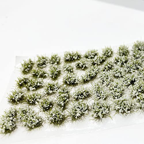 Cayway 159 PCS Static Grass Tufts Railway Artificial Grass 3 Color Bushy Tuft Flower Cluster Vegetation Groups for DIY Architecture Building Model Train Landscape Railroad Scenery