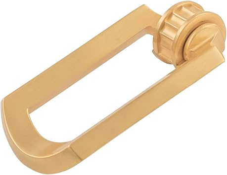 Belwith-Keeler Bijou Astoria Collection Ring Pull 3-1/8 Inch x 1-3/4 Inch Brushed Golden Brass Finish
