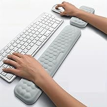 Memory Foam Keyboard Wrist Rest Pad, Keyboard Pad with Wrist Rest, Keyboard Pad, Memory Foam Hand Rest Support Padded for Office, Computer, Laptop, Typing and Wrist Pain Relief - Keyboard