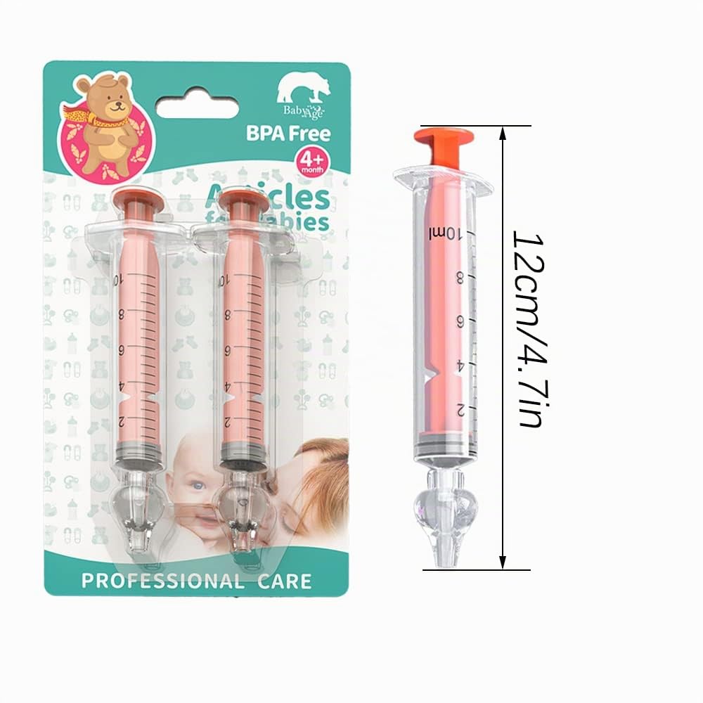 Mouche-bébé Portable Irrigateur Nasal 10ml avec Embout en Silicone Nettoyable Réutilisable