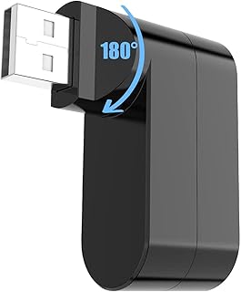 Small USB Hub, USB Port Extension, Mini USB 3.0 Hub, USB Port Splitter, USB Multiport Adapter, 3 Port High Speed Splitter, USB Expander Splitter for Laptop, Tablet