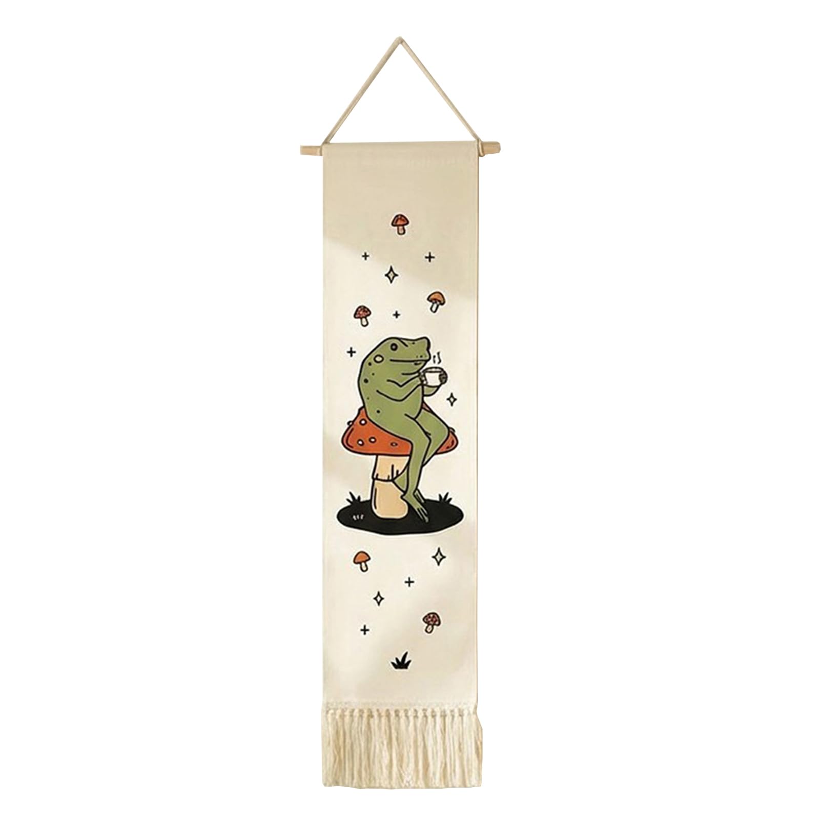 hogtnd Bohemians Tapestry, Vertical Wall Hanging with Tassels, Aesthetic for Bathroom, Living Room, Home Art Decoration, Long Vertical Wall Hanging