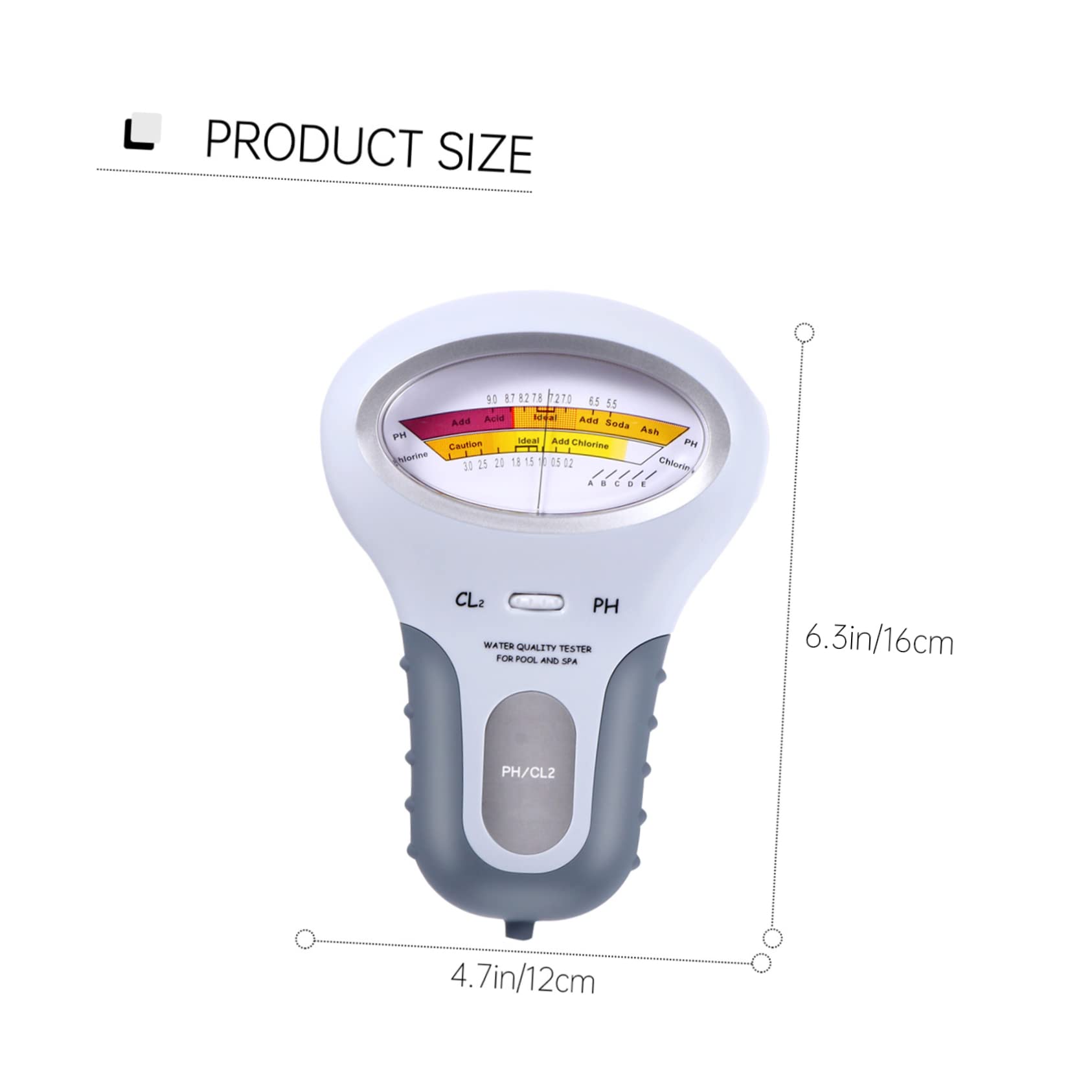 VANZACK 3piezas Probador De Ph Para Piscina y Spa Medidor De De Agua Portátil Herramienta De Monitoreo De Acuático De Usar Químicos