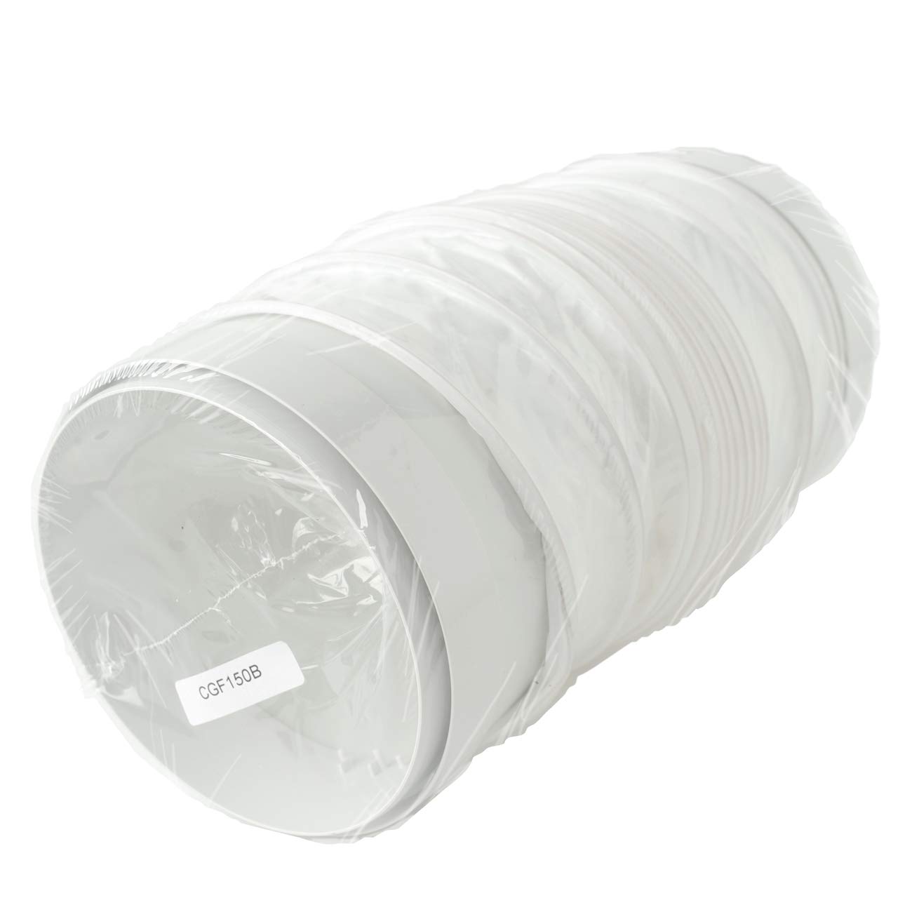 La Ventilazione CGF150B Giunto flessibile ø 150 mm interno con imbocchi F/F per tubi tondi. Colore bianco