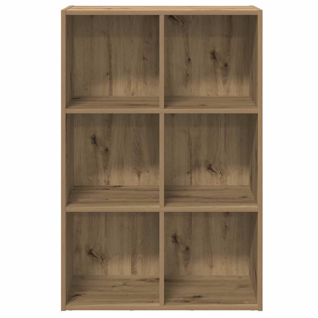 Générique Klasyczna szafka na książki, elegancki design, 6 przegródek do przechowywania książek, czasopism DVD, wytrzymały regał inżynieryjny, uniwersalna półka do umieszczenia