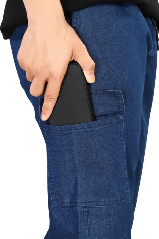 Image of UNOseven Boys Denim Cargo Jogger Pant - Slim Fit - Available from 5 Years to Size XL