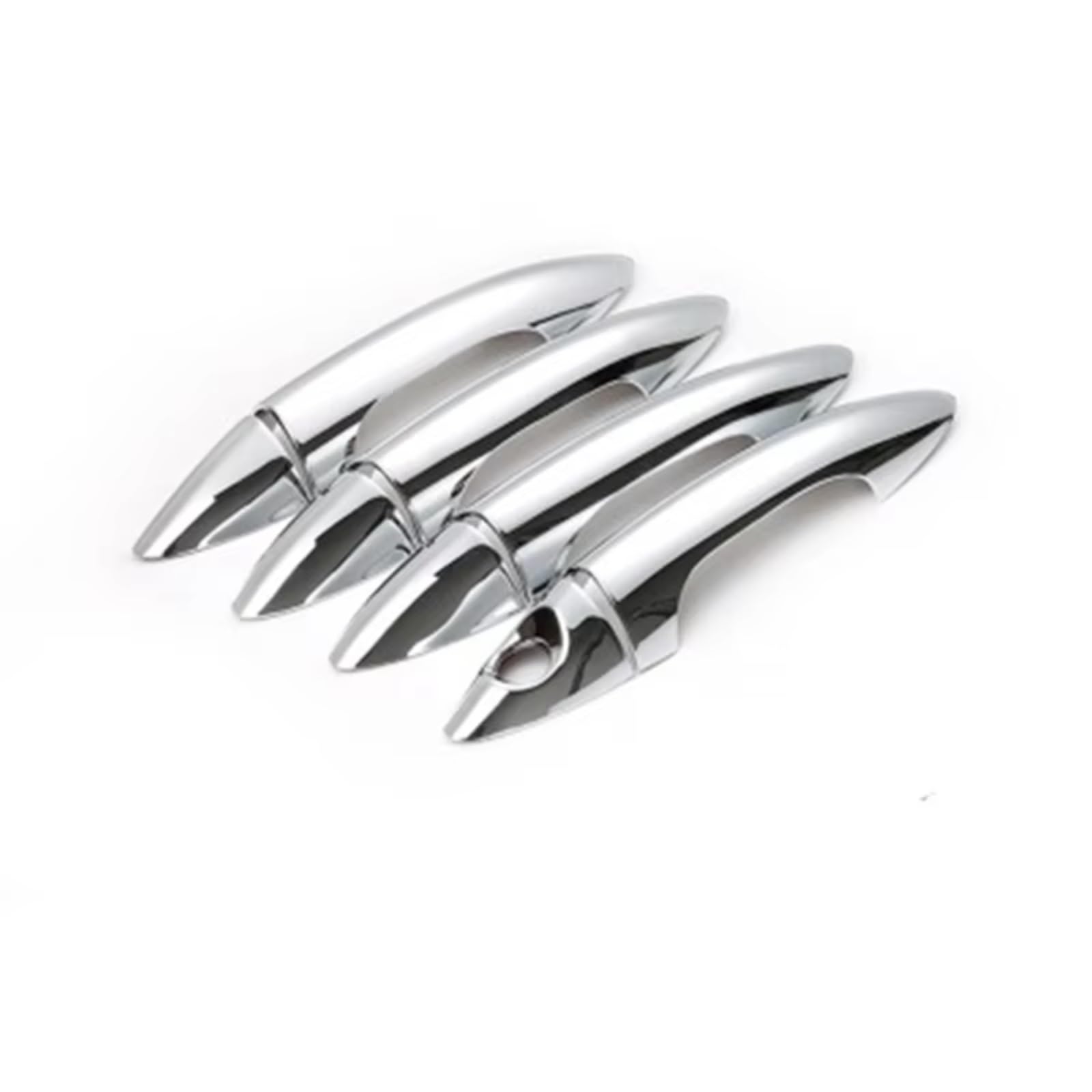 Zcxfdthf Chrome Door Handle Covers Part Compatible With For Accent For Solaris For Verna I25 Car Door Handle Sticker Decoration Trim Protector Set(Chrome)