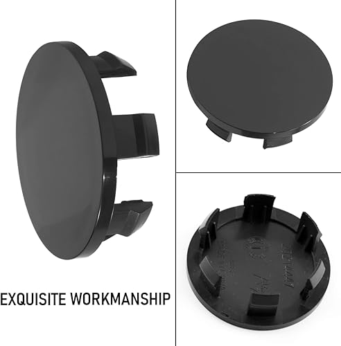 Miniatura 7 de RTRHINOTUNING Tapacubos centrales de rueda ABS negros de 2.126 in1.811 in para cobalto (2005-2010) Cruze (2005-2007) Impala (2005-2010) #9595095